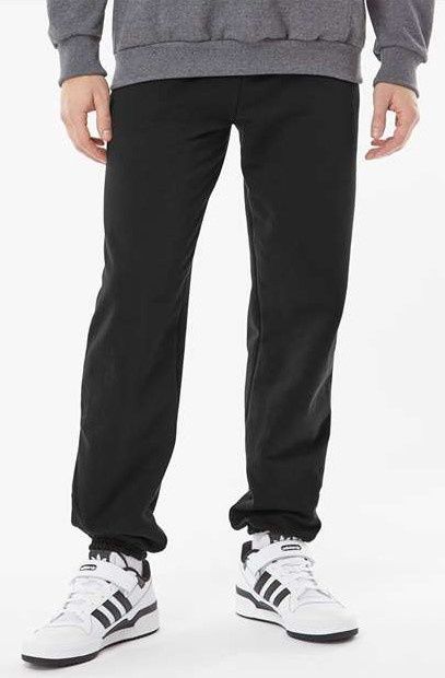 King Athletics Fleece Pant Banded Bottom, Colour: Black, Size: S