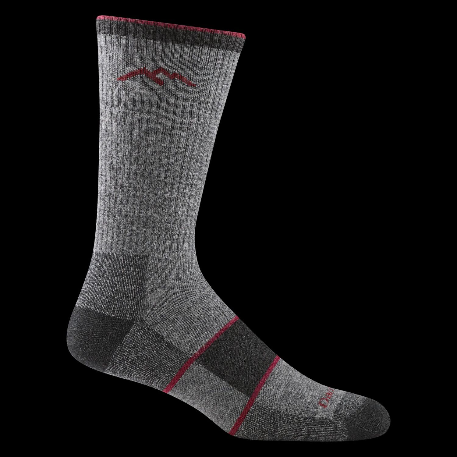 Darn Tough Boot Sock Midweight W/ Full Cushion 1405, Colour: Charcoal, Size: M