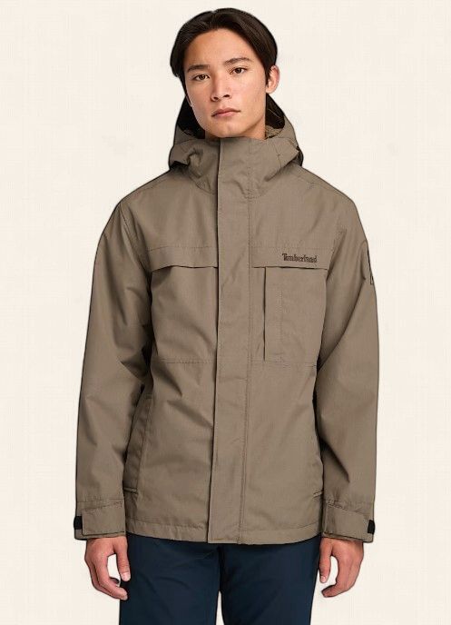 Timberland 3 In 1  Jacket, Colour: Brown, Size: S