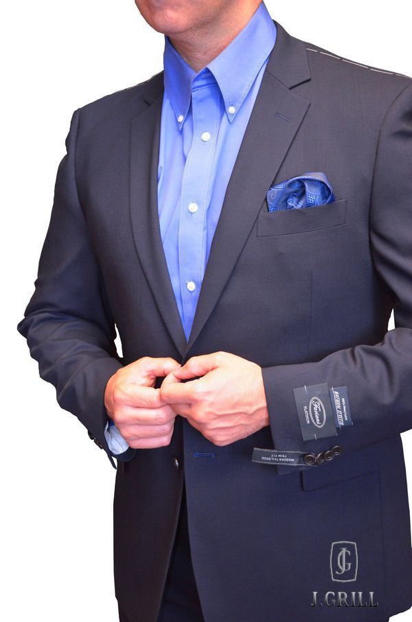 J.Grill 2Pc Suit Navy Moderna