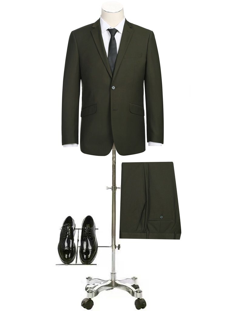 Renoir 2Pc Suit Dark Green Slim Fit