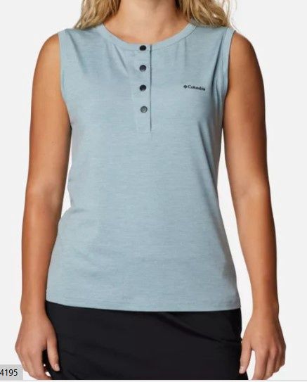 Columbia Coral Ridge Sleeveless Top, Colour: Blue, Size: S