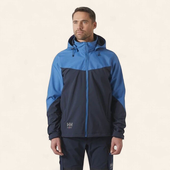 Helly Hansen Oxford Soft Jacket, Colour: Navy/Stone Blue, Size: S
