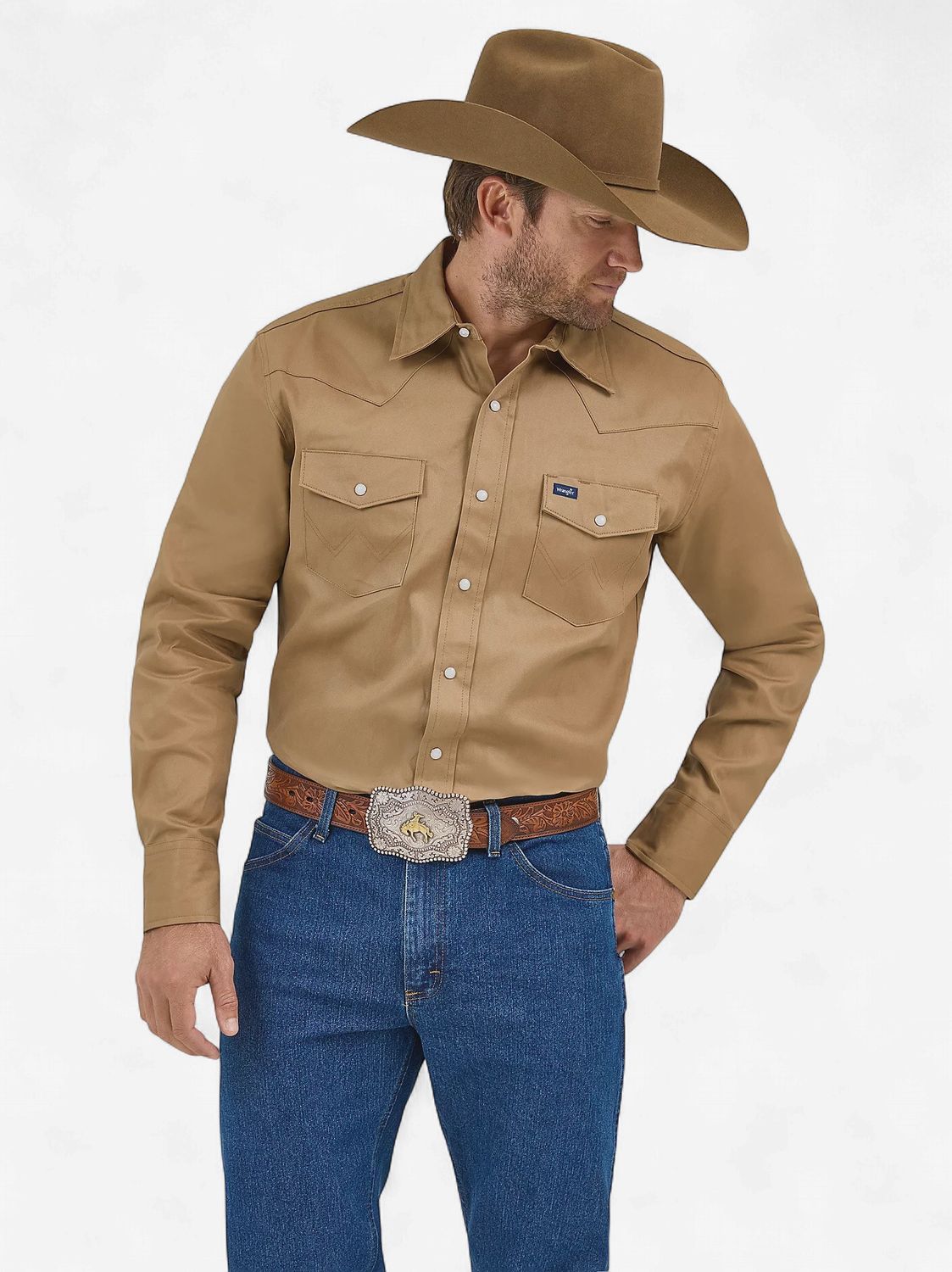 Wrangler Wester Work Snap Shirt 1519, Size: M