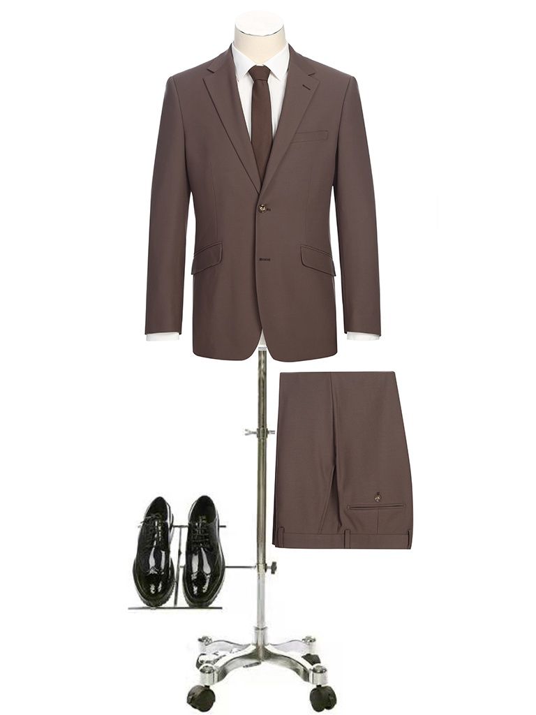 Renoir 2pc Suit Tawny Brown Slim Fit