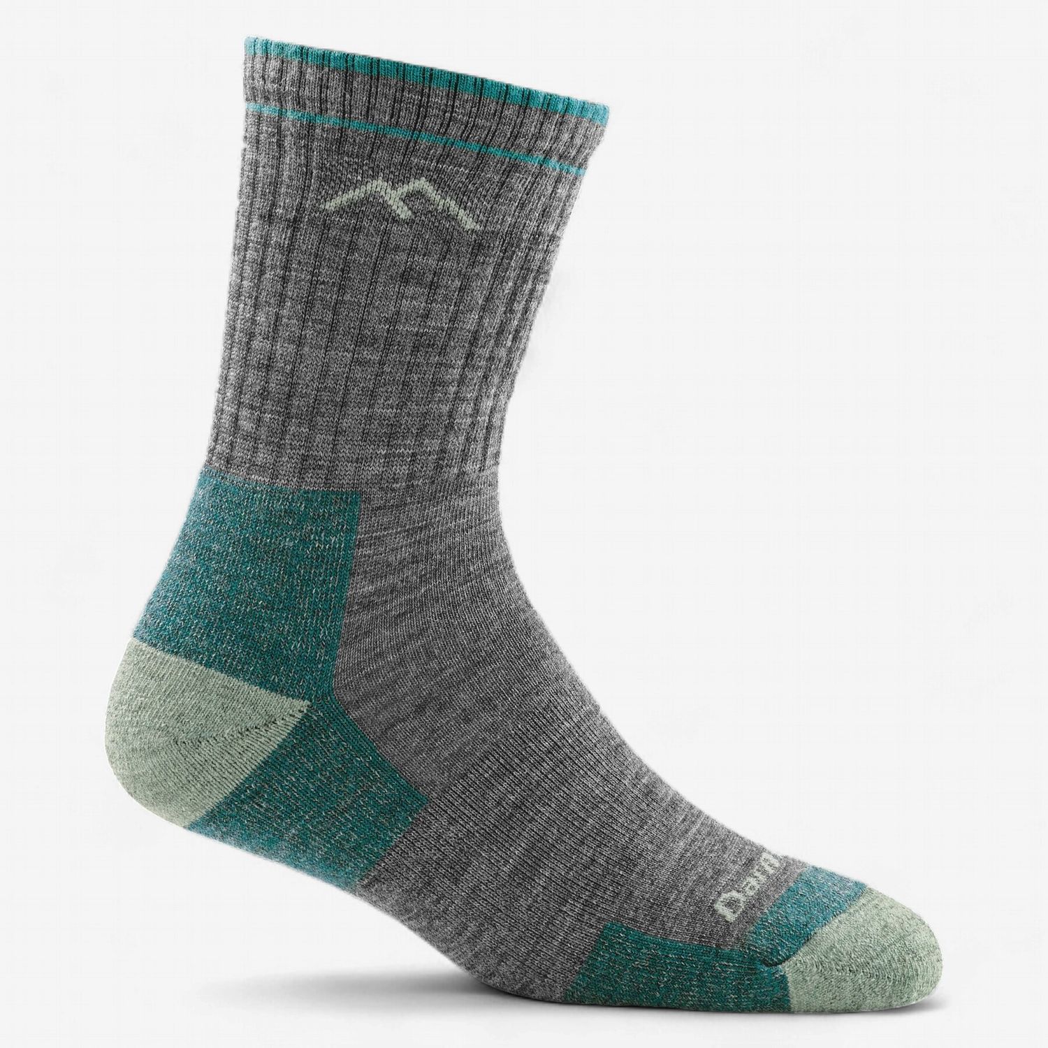 Darn Tough Merino Wool Micro Crew Mid 1903, Colour: Slate, Size: M