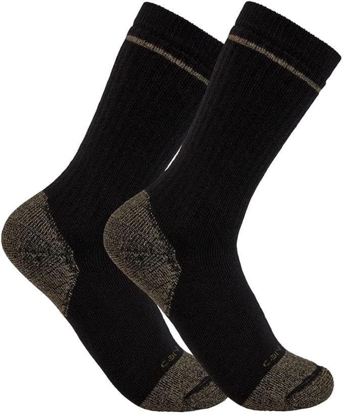 Carhartt Mid Weight Steel Toe Sock SB5552M, Colour: Black, Size: M
