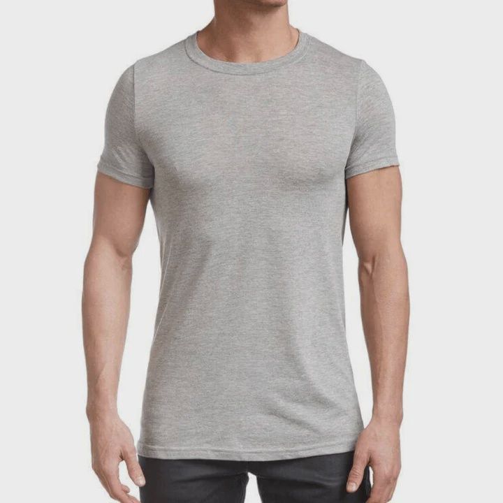 Stanfields Crew Neck T Shirt 2574, Colour: Gray, Size: S
