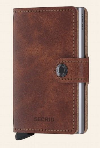 Secrid Miniwallet Vintage Brown, Colour: Vintage Brown