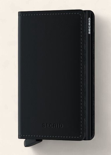 Secrid Slimwallet Matte Black, Colour: Matte Black
