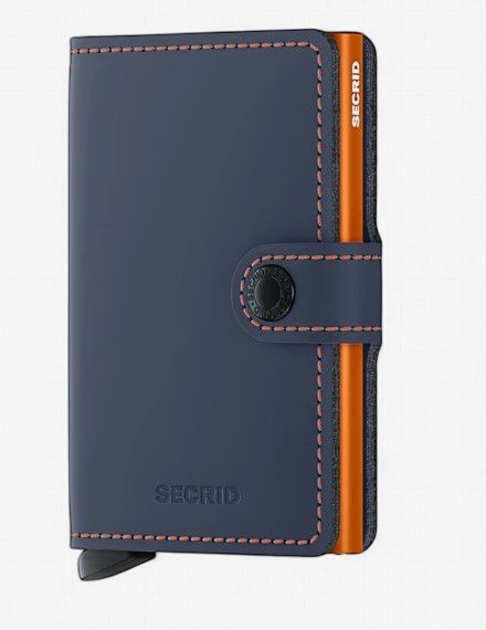 Secrid Miniwallet Nightblue &amp; Orange, Colour: Nightblue Orange