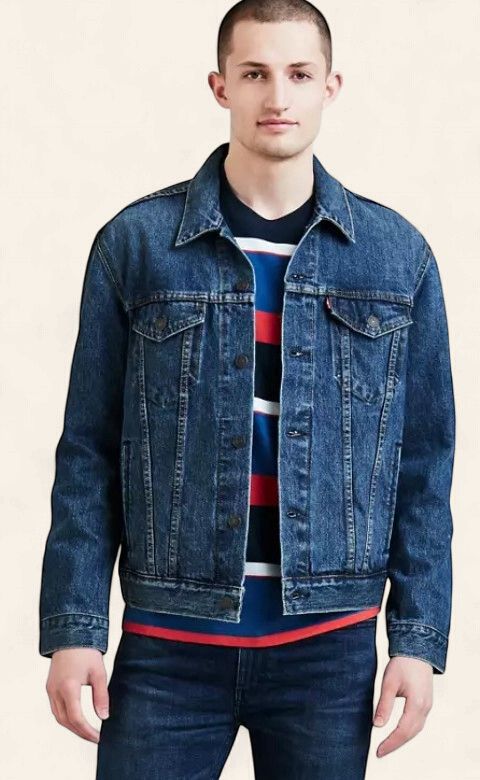 Levi's Trucker Jacket Blue Denim, Size: S