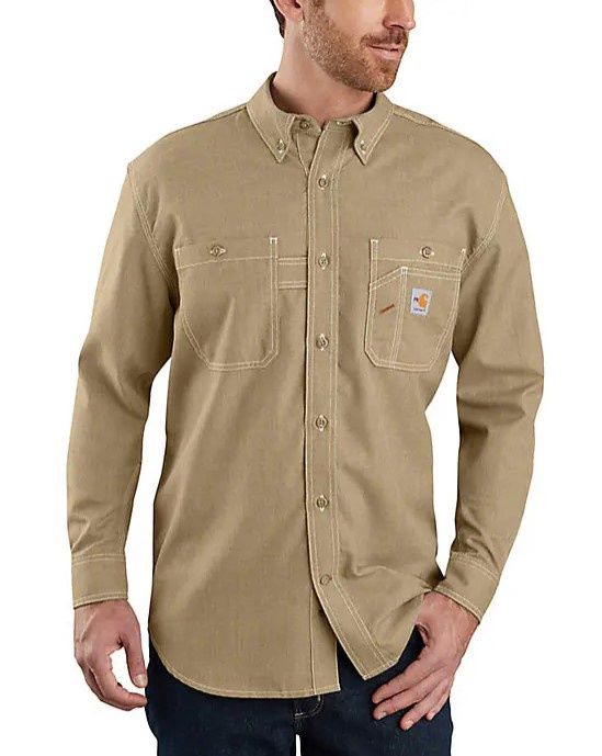 Carhartt FR Force Sun Defender LS Shirt, Colour: DKH, Size: S