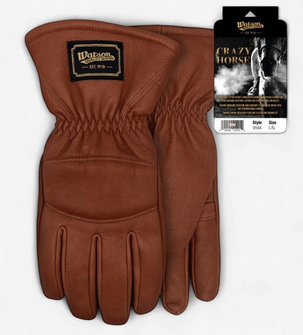 Watson Gloves Crazy Horse Grain Full Goat 9594, Size: M