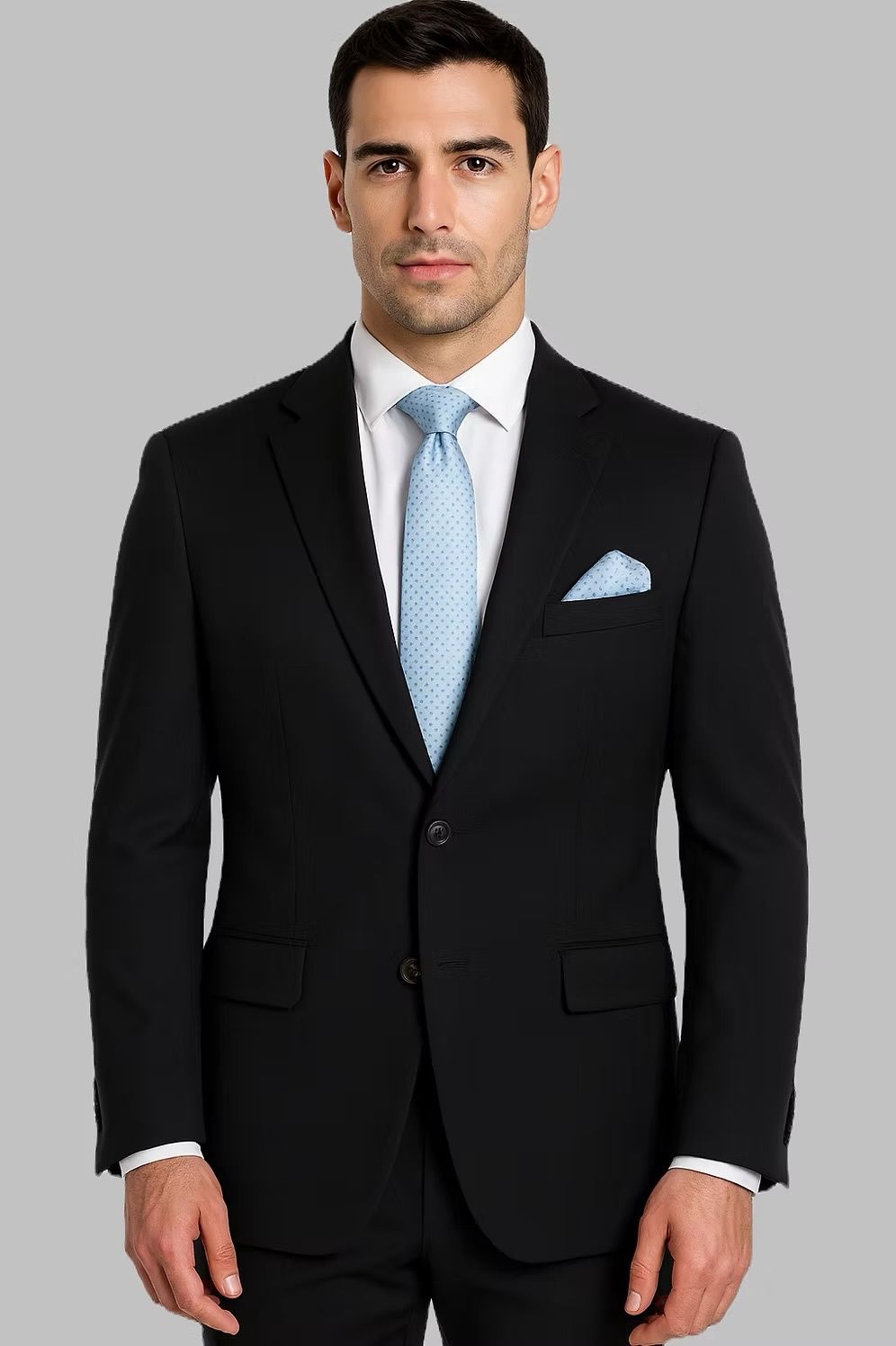Alpha &amp; Steele 2PC Suit Slim Fit Stretch