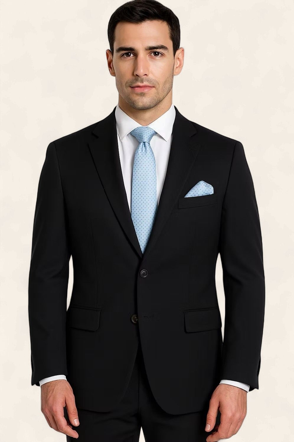Alpha &amp; Steele 2PC Suit Slim Fit Stretch