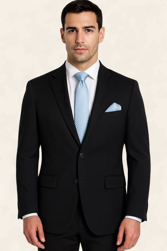 Alpha &amp; Steele 2PC Suit Slim Fit Stretch