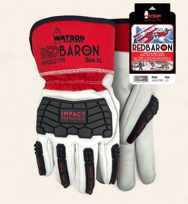Watson Red Baron Impact Gloves Lined