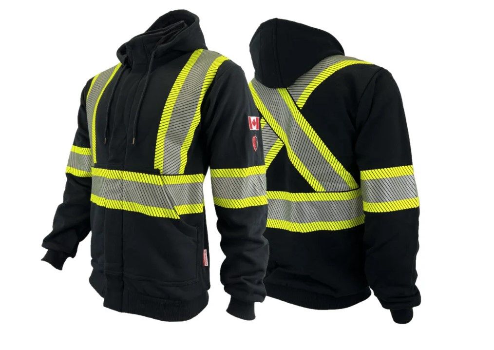 Atlas Workwear FR Premium Hoodie Black, Size: S