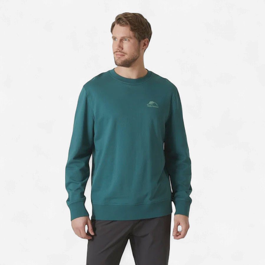 Helly Hansen Nord Graphic Crew Sweatshirt, Colour: Teal, Size: M