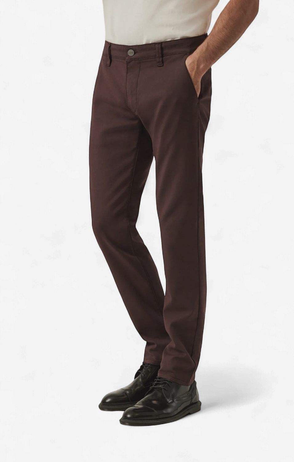 34 Heritage Verona Burgundy Slim Chino Pant