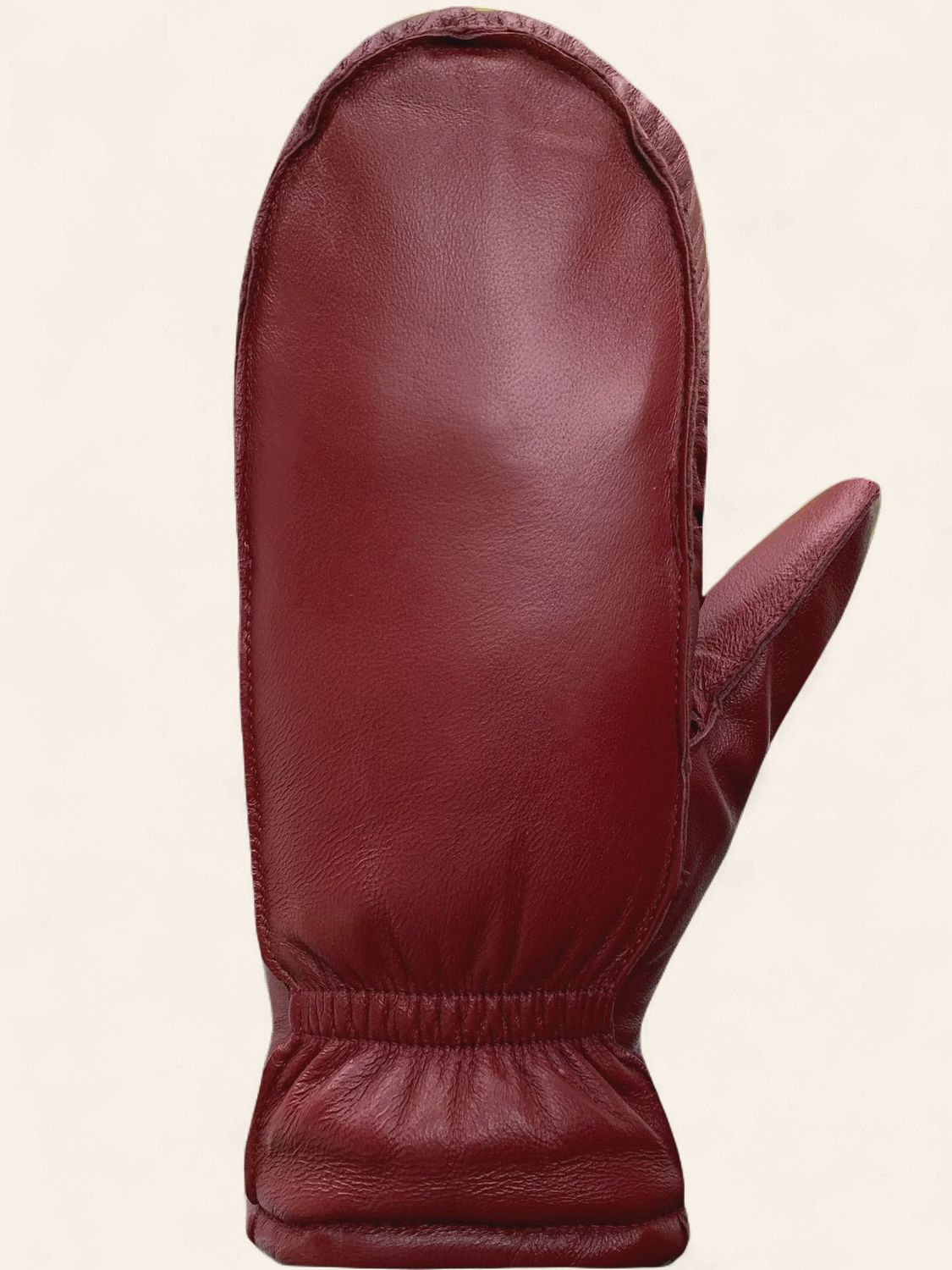 Auclair Kiva Moccasin Ladies Leather Mitt, Colour: Cranberry, Size: M