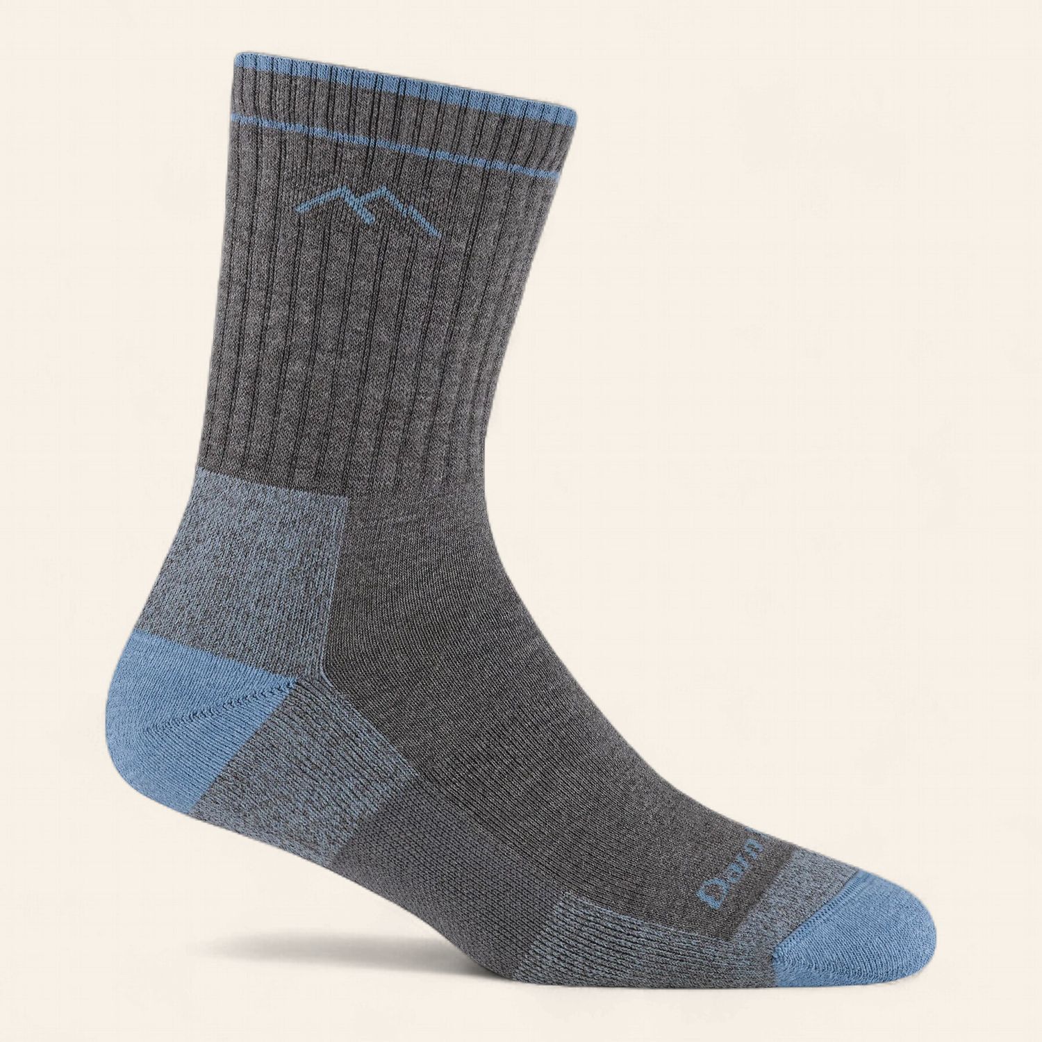 Darn Tough Merino Crew Sock1929, Colour: Light Gray, Size: S