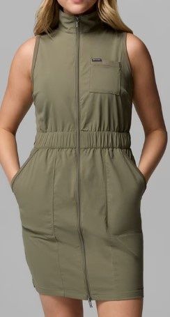 Columbia Leslie Falls II Dress, Colour: Stone Green, Size: S