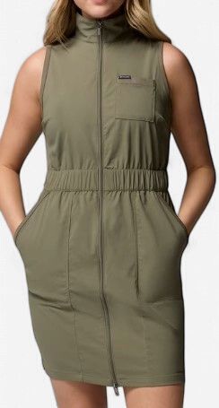 Columbia Leslie Falls II Dress, Colour: Stone Green, Size: S