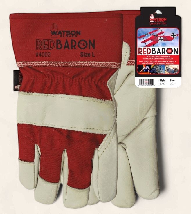Watson Red Baron Unlined Impact Glove 4002, Size: S