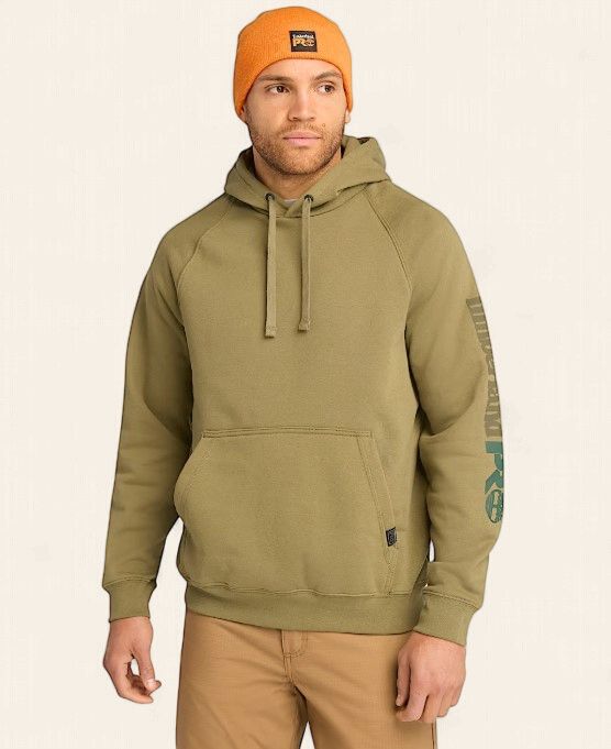 Timberland Pro Hooded Sweater, Colour: Olive Green, Size: S