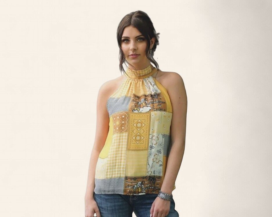 Cruel Denim Sleeveless Blouse 1001, Size: XS