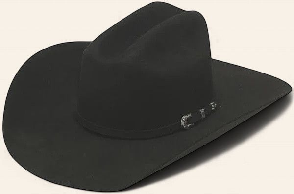 Twister Dallas Felt Cowboy Hat, Colour: Black, Size: 6