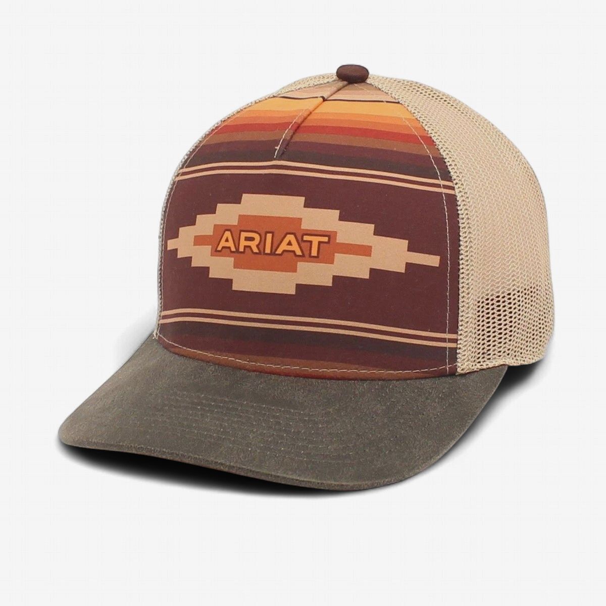 Ariat Western Cap, Colour: Brown Aztec