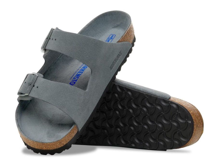 Birkenstock Arizona SFB Suede Basalt Gray Tonal FB, Size: 36