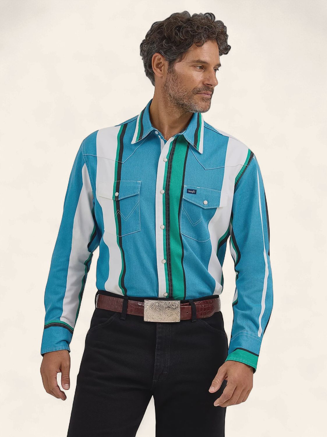 Wrangler Western Vintage LS Shirt 8191, Size: S