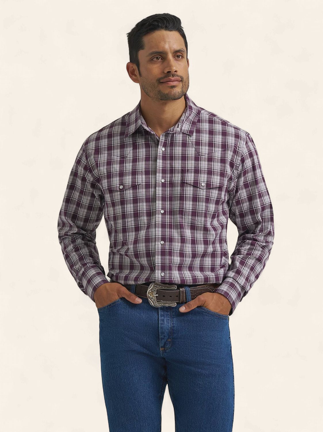 Wrangler LS Western Shirt 7709, Size: S