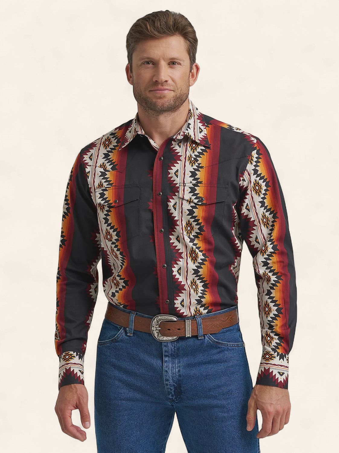 Wrangler Checotah LS Western Shirt 7723, Size: S