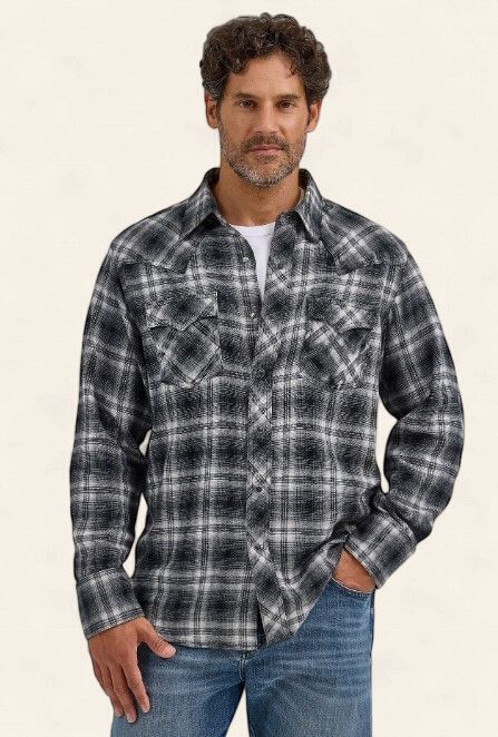 Wrangler LS Retro Flannel 8071, Size: S