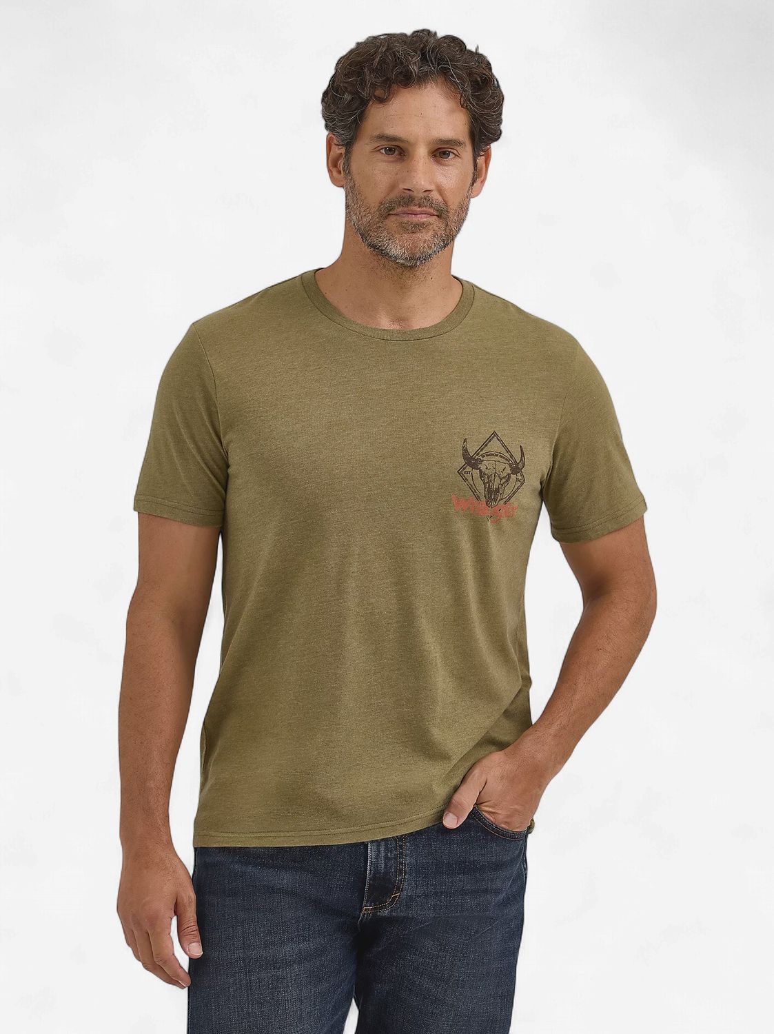 Wrangler Men’s Tee Mr. Bison 5657, Size: S