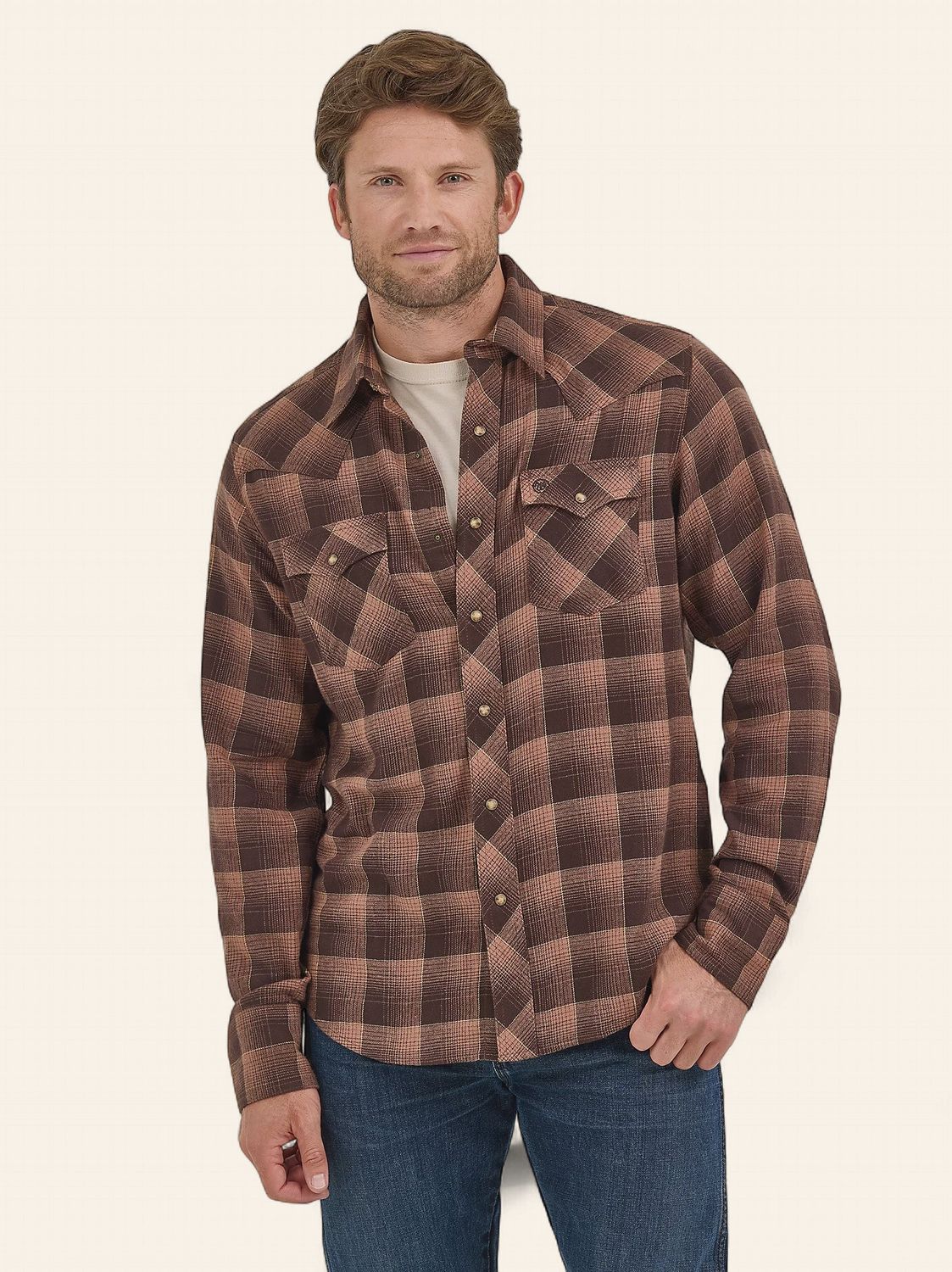 Wrangler LS Retro Flannel 8072, Size: S