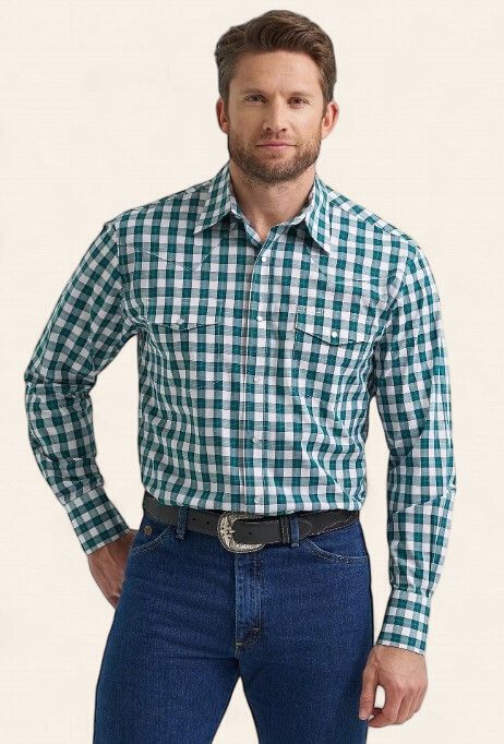 Wrangler Western LS Snap Shirt 9524, Size: S