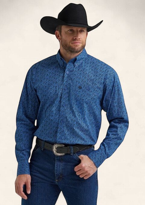 Wrangler Western LS Button Shirt 9596, Size: S