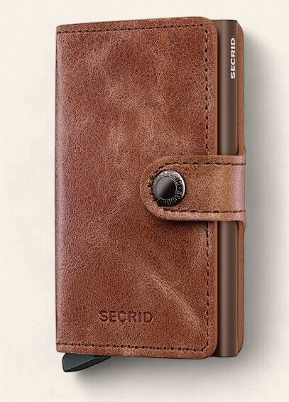 Secrid Miniwallet Cognac Brown, Colour: Cognac Brown