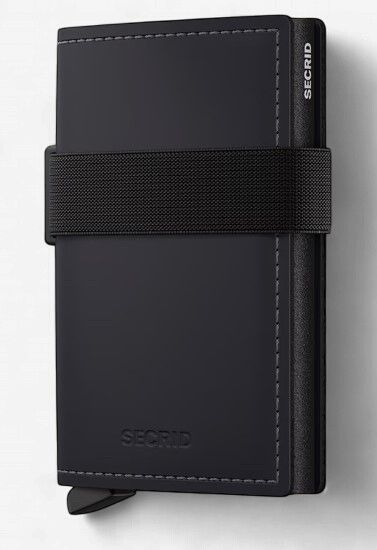 Secrid Bandwallet Matte Black Black, Colour: Matte Black Black