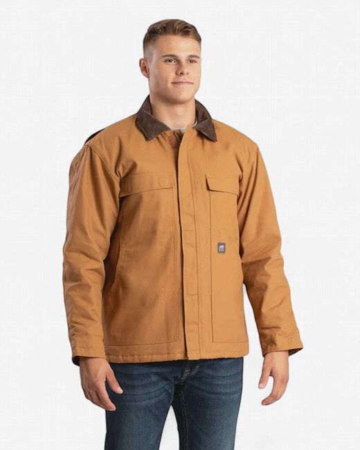 Berne Heritage Duck Chore Coat, Colour: Brown, Size: S