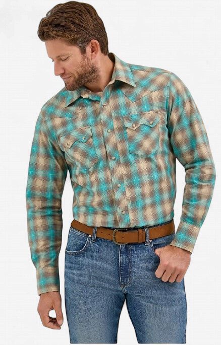 Wrangler Retro Western Snap LS Shirt 9551, Size: S