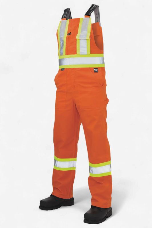 Tough Duck Unlined Safety Overall Hi Viz Orange