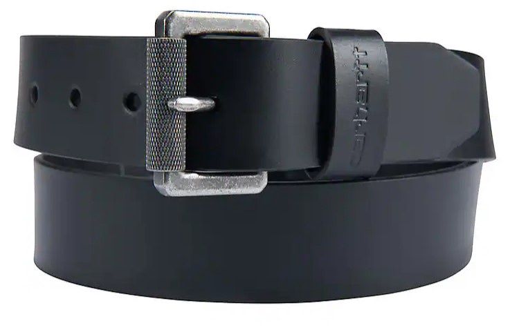 Carhartt Brindle Leather Roller Buckle Belt Black