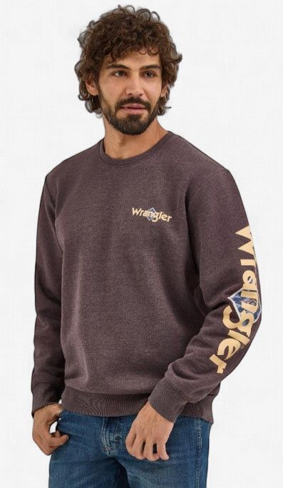 Wrangler Logo Crewneck Sweater 2860, Size: S